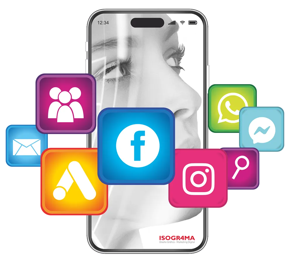 Ecosistema móvil de Isogr4ma en smartphone